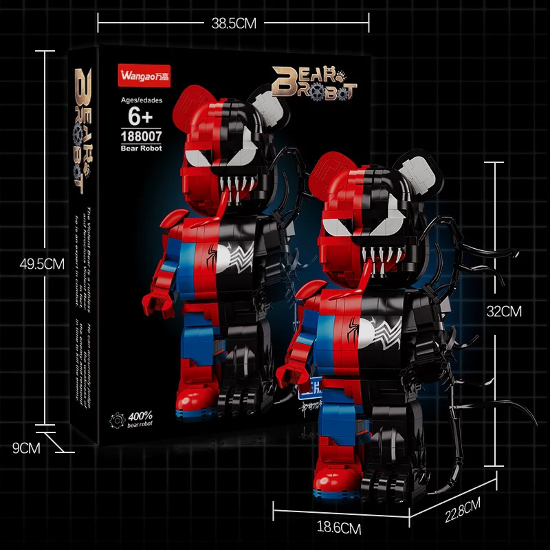 Mô hình lắp ghép - Bear Robot - Venom 18807 4 mo hinh lap ghep bear robot venom 18807 04